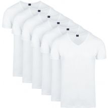 Suitable Vita T-Shirt Col En V Lot de 6 Blanc taille L