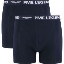 PME Legend Boxer-shorts Lot de 2 Foncé Uni Bleu Bleu foncé taille XL
