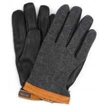 Hestra Gants Wool Tricot En Cuir Noir Gris Anthracite taille 10