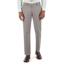 Racing Green Light Grey Pick And Pick Tailored Fit Men's Suit Trousers