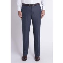 Jeff Banks Stvdio Blue Textured Tailored Fit Men's Suit Trousers