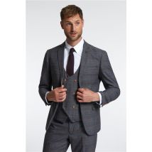 Marc Darcy Slim Fit Jenson Grey Check Men's Suit Jacket