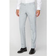 Scott & Taylor Occasions Tailored Fit Light Grey Texture Men's Suit Trousers