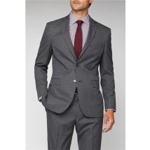 Scott & Taylor Charcoal Grey Texture Regular Fit Men's Suit Jacket