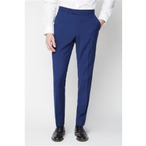 Scott & Taylor Occasions Tailored Fit Blue Plain Men's Trousers