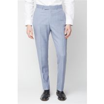 Scott & Taylor Occasions Tailored Fit Pale Blue Men's Suit Trousers