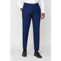 Scott & Taylor Blue Structured Men's Suit Trousers