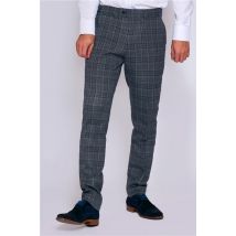 Marc Darcy Enzo Blue Grey Men's Trousers