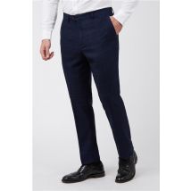 Marc Darcy Edinson Navy Blue Checked Men's Trousers