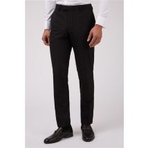 Limehaus Black Tailored Fit Men's Trousers