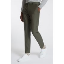 Farah Deep Khaki Green Stretch Men's Slim Fit Trousers