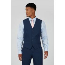 Everyday Occasions Blue Slim Fit Men's Waistcoat