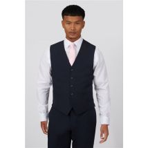 Everyday Occasions Navy Blue Slim Fit Men's Waistcoat