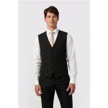 Limehaus Slim Fit Black Waistcoat