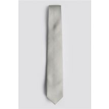 Limehaus Slim Textured Tie Silver  - Ideal For Weddings