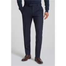 Alexandre of England Navy Blue Flannel Men's Suit Trousers