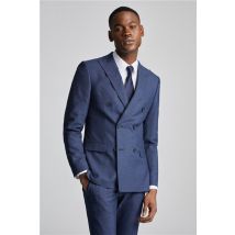 Antique Rogue Slim Fit Navy Blue Scratch Double Breasted Men's Suit Jacket