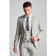 Antique Rogue Slim Fit Pale Putty Check Beige Men's Suit Jacket