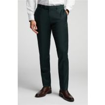 Alexandre of England Bottle Green Twill Tailored Fit Men's Trousers