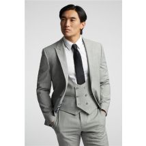 Alexandre of England Tailored Fit Ice Grey Check Men's Suit Jacket