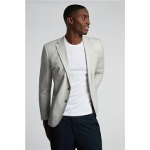Limehaus Pale Grey Patch Pocket Mens Slim Fit Blazer - Formal & Casual