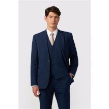 Blue Men's Suit Tailored Fit Jacket