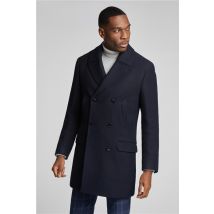Limehaus Deep Navy Blue Double Breasted Coat