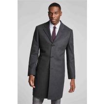 Limehaus Charcoal Grey Texture Overcoat