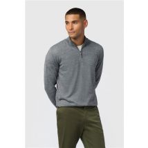 Melka Grey Zip Neck Jumper Grey