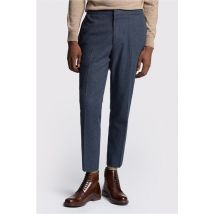 Farah Slim Fit Byers Airforce Blue Flannel Men's Trousers