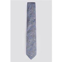 Limehaus Floral Paisley Jacquared Tie Blue