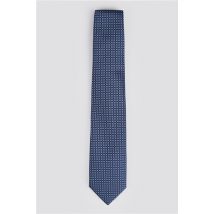 Limehaus Diamond Jacquard Tie Blue