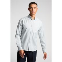 Melka Grey Button Down Collar Overshirt