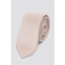 Limehaus Slim Textured Tie Beige Brown