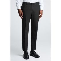 Limehaus Tailored Fit Black Stretch Men's Trousers