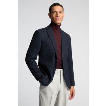 Melka Navy Blue Mens Slim Fit Casual Blazer