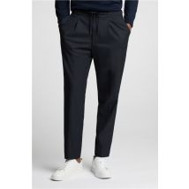 Melka Navy Blue Drawstring Men's Trousers