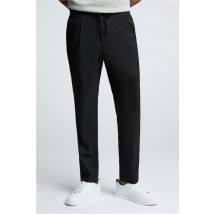 Melka Black Drawstring Men's Trousers