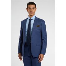 Racing Green Regular Fit Blue Wool Stretch Men's Suit Jacket