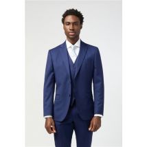 Alexandre Tailored Fit Italian Super 110's Blue Twill Men's Suit Jacket