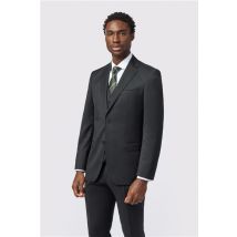 Alexandre Tailored Fit Italian Super 110's Black Twill Men's Suit Jacket
