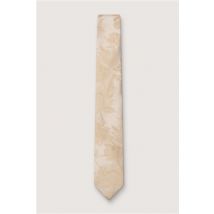 Antique Rogue Champagne Summer Floral Tie Beige - Ideal For Weddings