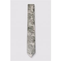 Antique Rogue Green Summer Floral Tie Green - Ideal For Weddings