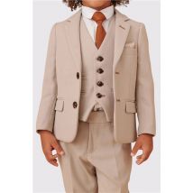 Marc Darcy HM5 Children's Stone Three Piece Men's Tailored Fit Suit Jacket  for boys