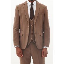 Marc Darcy Tailored Fit HM5 Tan Men's Suit Jacket