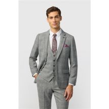 Marc Darcy Slim Fit Kris Silver Men's Suit Jacket