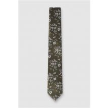 Antique Rogue Sage Busy Floral Tie Green
