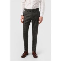 Antique Rogue Emerson Herringbone Men's Slim Fit Trousers, Grey