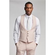 Antique Rogue Slim Fit Light Pink Waistcoat