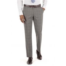 Alexandre of England Tailored Fit Grey Check Men's Suit Trousers